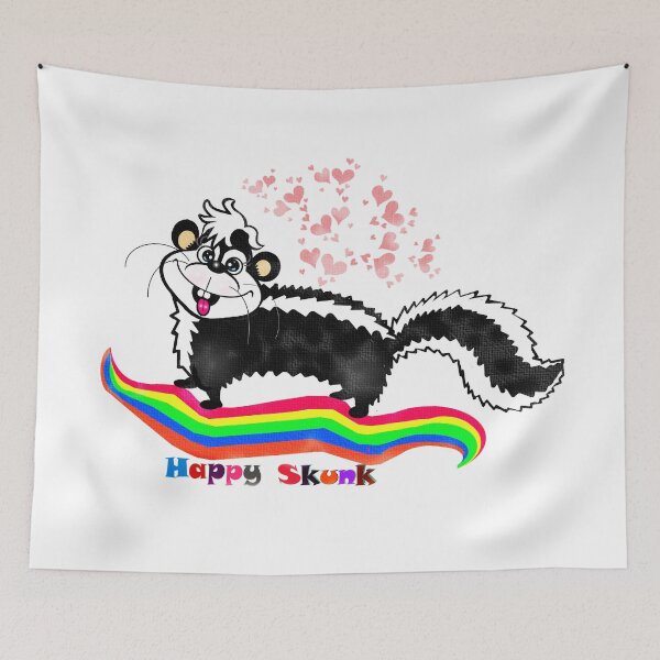 Item preview, Happy Skunk  designed and sold by Shirley cute art .