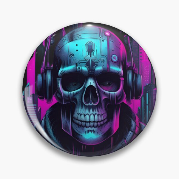 Item preview, Cyberpunk Skull designed and sold by Rostislav Tarasenko.