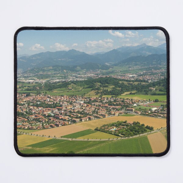 Item preview, Italian Countryside Aerial - Pastoral Villages and Farm Fields in Lombardy Italy designed and sold by Georgia Mizuleva.