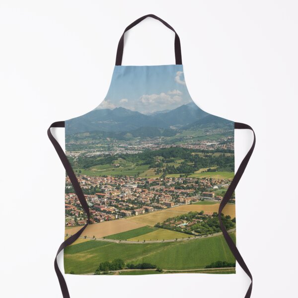 Item preview, Italian Countryside Aerial - Pastoral Villages and Farm Fields in Lombardy Italy designed and sold by Georgia Mizuleva.