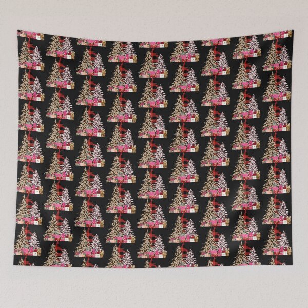 Item preview, Plaid Leopard Christmas Tree designed and sold by LionessLove.