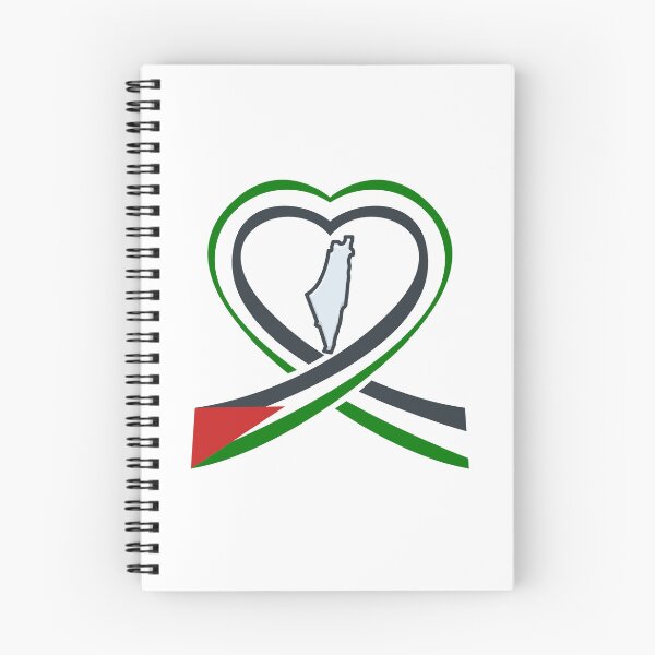 Item preview, Palestine Map Surrounded by Heart Palestinian Flag designed and sold by Fananaa.