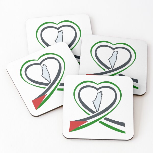 Item preview, Palestine Map Surrounded by Heart Palestinian Flag designed and sold by Fananaa.