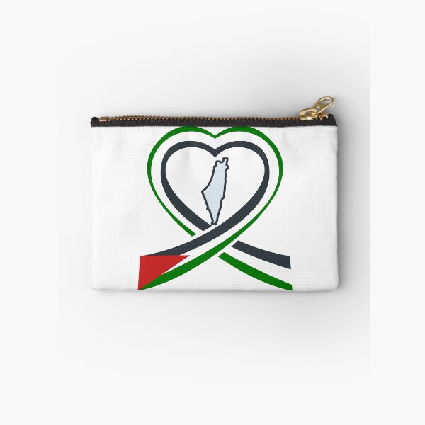 Item preview, Palestine Map Surrounded by Heart Palestinian Flag designed and sold by Fananaa.