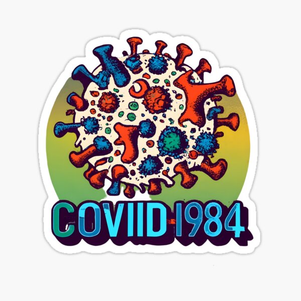 Item preview, TEXTE.Shirt.print_COVID-1984 designed and sold by PixelPrisma.