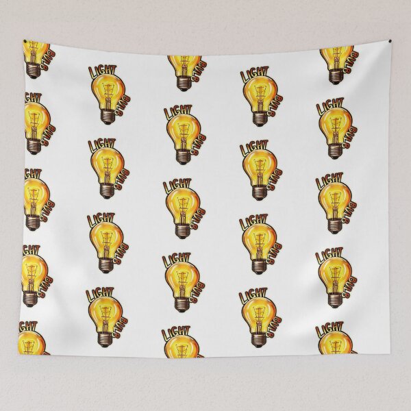 Item preview, Light Bulb Detailed Illustration Shirt and Laptop Sticker Design by Zeesdesign on Redbubble designed and sold by ZEESDESIGN.