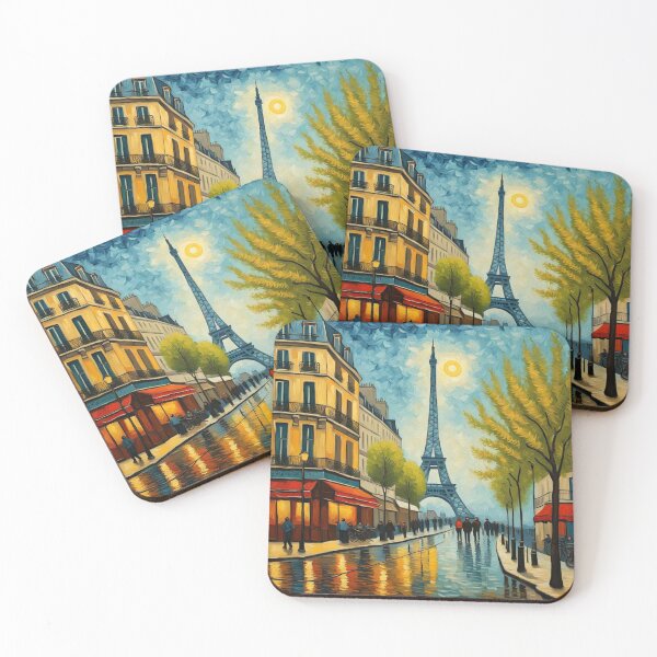 Item preview, Paris street with Eiffel tower designed and sold by JackFreestone.