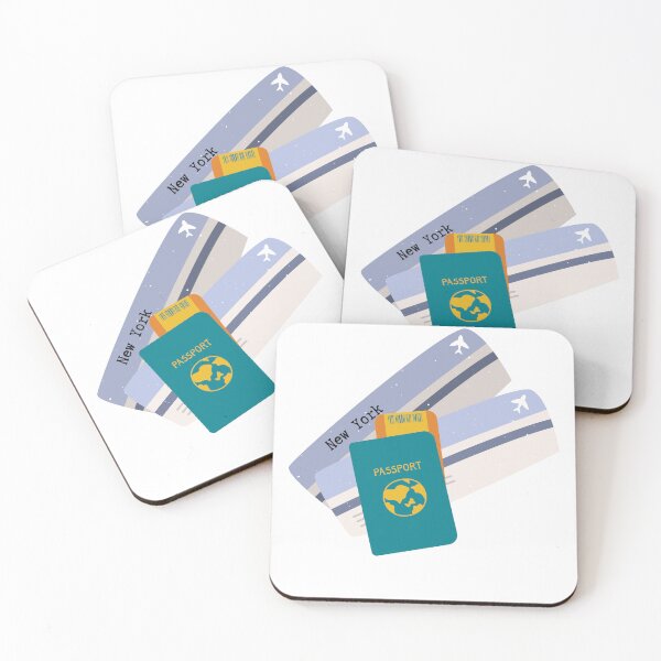 Item preview, Airplane ticket to New York designed and sold by Mirth and Magic.