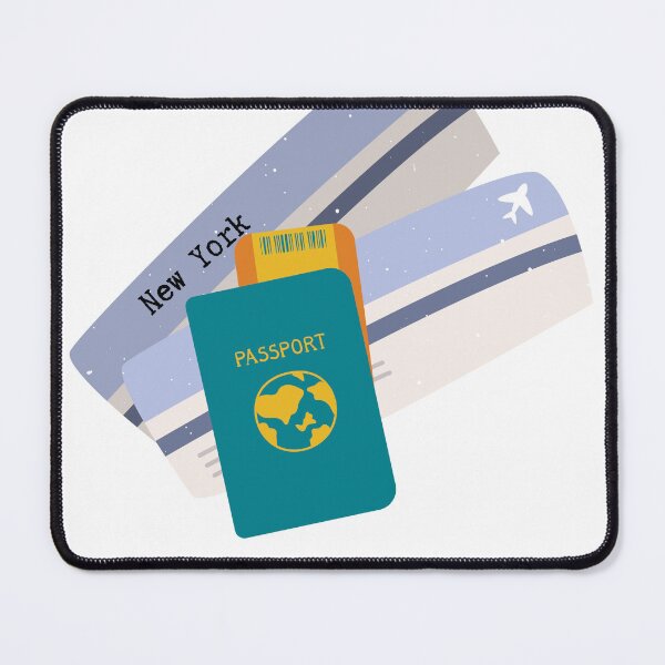 Item preview, Airplane ticket to New York designed and sold by Mirth and Magic.