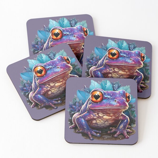 Item preview, Fantasy Creature Frog Purple Crystal designed and sold by FoxTreeDesign.