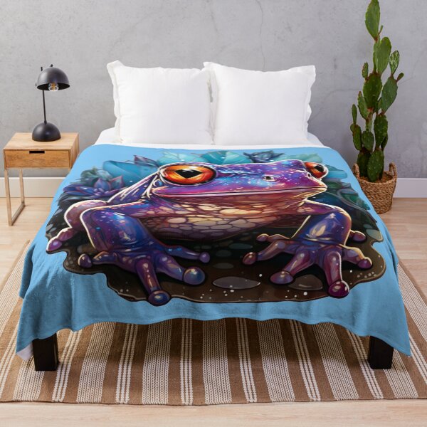 Item preview, Fantasy Creature Frog Purple Crystal designed and sold by FoxTreeDesign.