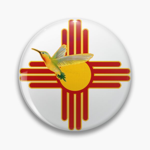 Item preview, Hummingbird New Mexico Flag Zia Symbol Nature Bird Southwest Sun designed and sold by sadedream.