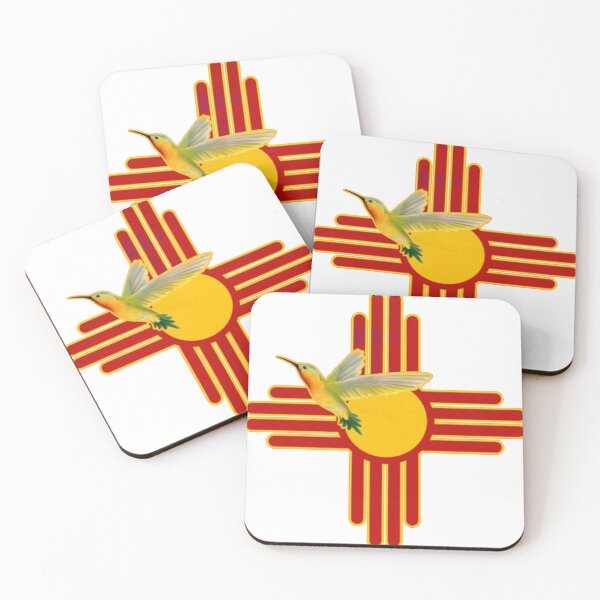 Item preview, Hummingbird New Mexico Flag Zia Symbol Nature Bird Southwest Sun designed and sold by sadedream.