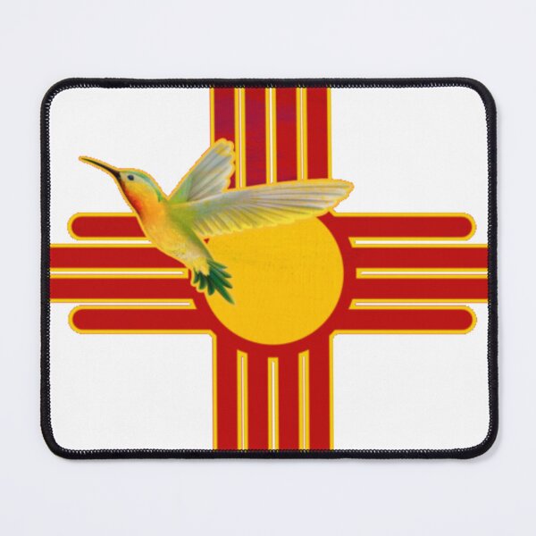 Item preview, Hummingbird New Mexico Flag Zia Symbol Nature Bird Southwest Sun designed and sold by sadedream.