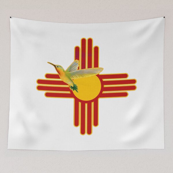 Item preview, Hummingbird New Mexico Flag Zia Symbol Nature Bird Southwest Sun designed and sold by sadedream.