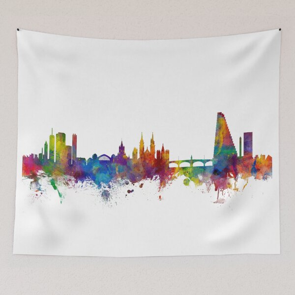 Item preview, Basel Switzerland Skyline designed and sold by ArtPrints.