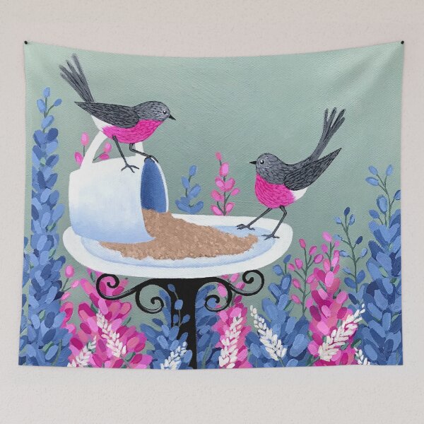 Item preview, Rose Robins In My Garden designed and sold by Lisafrancesjudd.