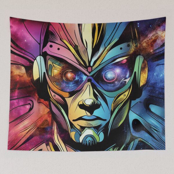 Item preview, Galaxy Head Robot designed and sold by Rafal Saluszewski.