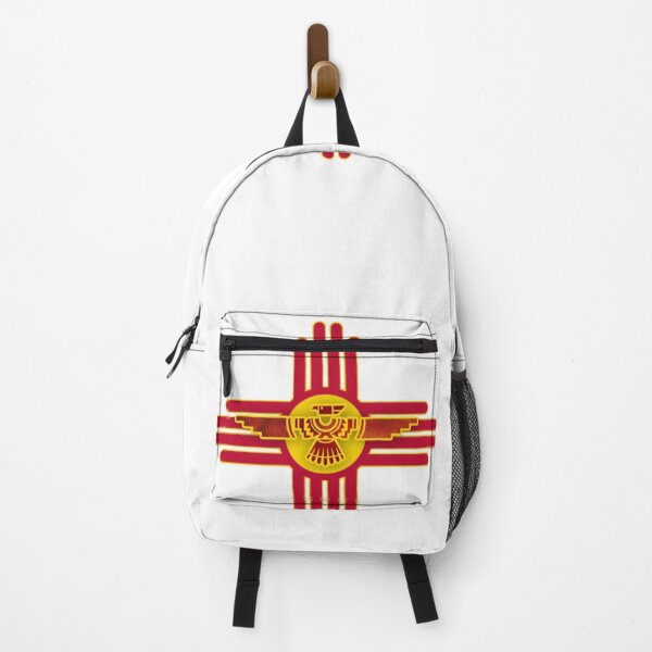 Item preview, New Mexico Flag Zia Symbol Floral Nature Eagle Southwest Sun designed and sold by sadedream.
