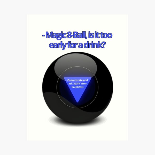 Pin/button Badge, Magic 8 Ball, Without A Doubt Retro Magical Psychic  Divination Toy 