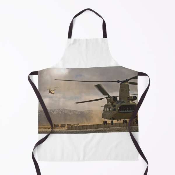 Item preview, STK108859M-U.S. Army CH-47 Chinook helicopters depart a military base in Afghanistan. designed and sold by StocktrekImages.