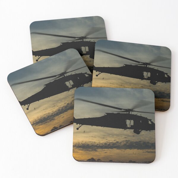 Item preview, STK108846M-A U.S. Army UH-60 Black Hawk leaves the drop zone. designed and sold by StocktrekImages.