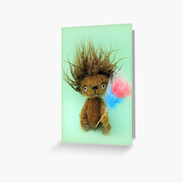 Diddy Doddy, Ken Dodd teddy bear Greeting Card