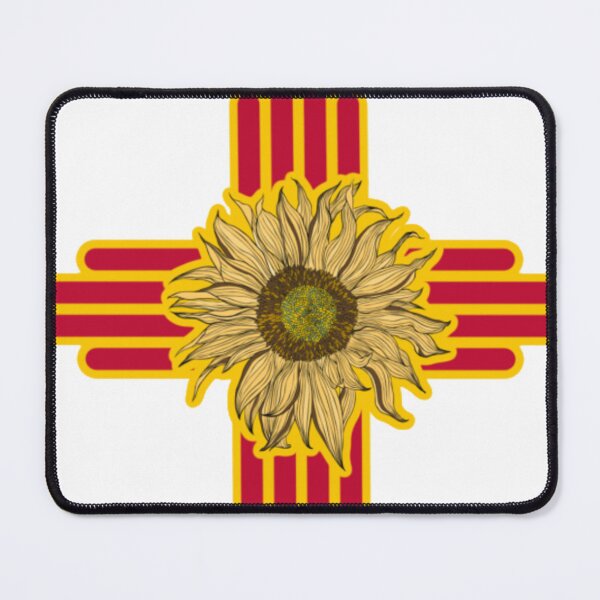 Item preview, New Mexico Flag Zia Symbol Floral Nature SunFlower designed and sold by sadedream.