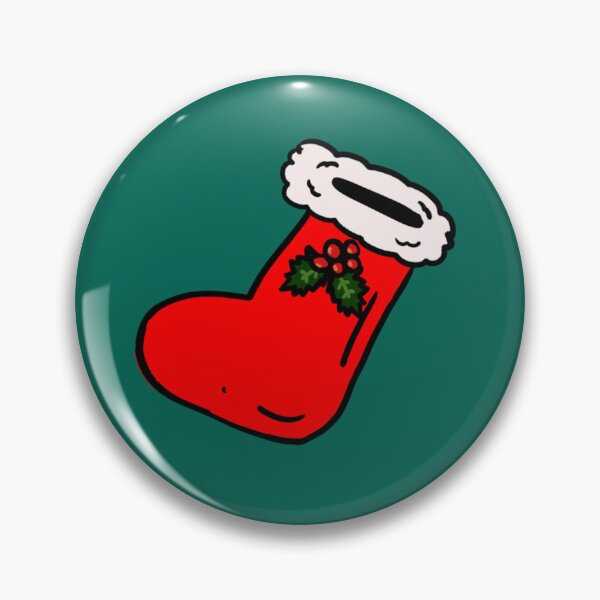 Item preview, christmas stocking with christmas holly and green background designed and sold by Karen Ekdahl.
