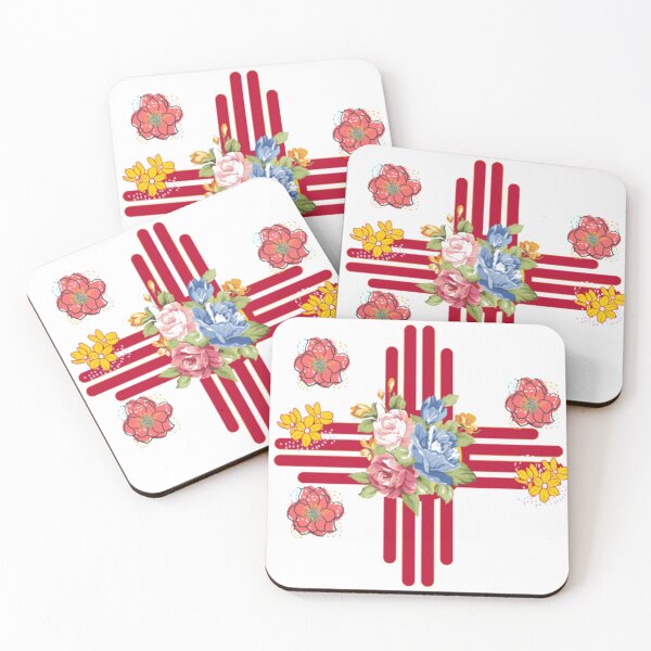 Item preview, New Mexico Flag Zia Symbol Flower Nature Flowers designed and sold by sadedream.