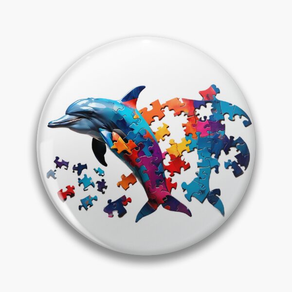 Item preview, Puzzling Playful Dolphin designed and sold by 3ple7.