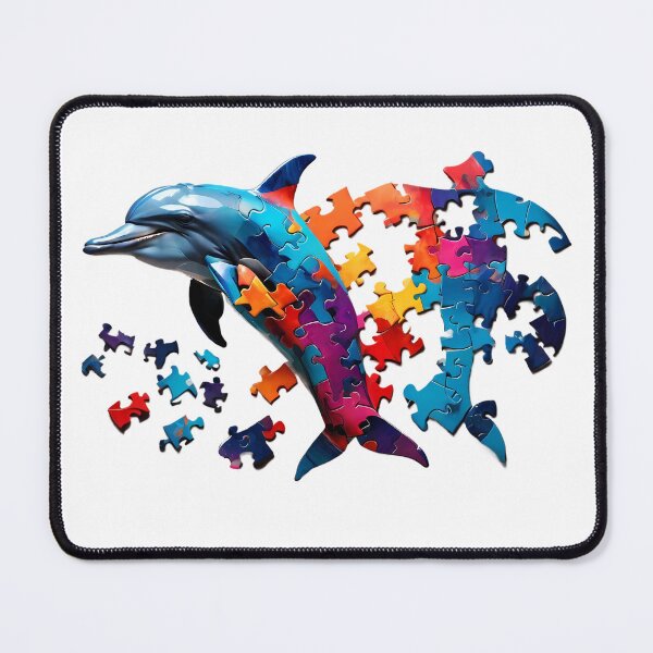 Item preview, Puzzling Playful Dolphin designed and sold by 3ple7.