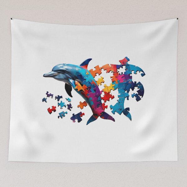 Item preview, Puzzling Playful Dolphin designed and sold by 3ple7.