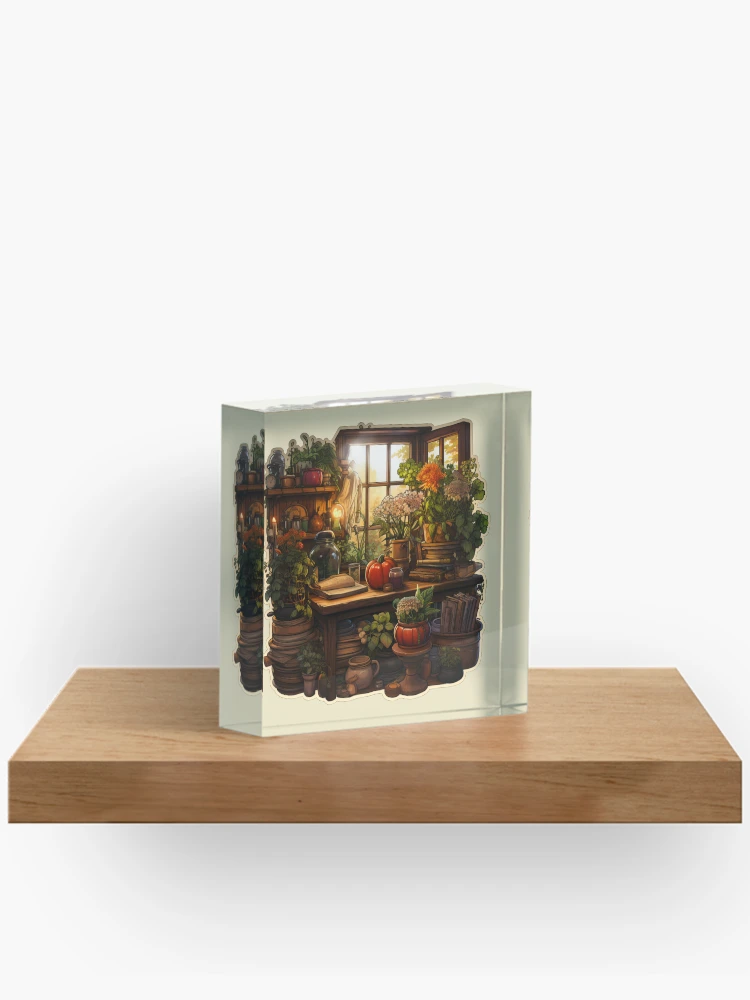 Thumbnail 2 of 5, Acrylic Block, cottage Core Kitchen Window designed and sold by FoxTreeDesign.