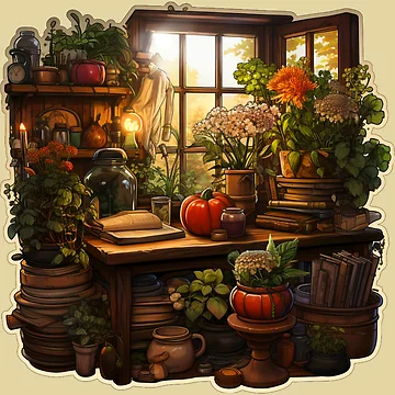 Artwork thumbnail, cottage Core Kitchen Window by FoxTreeDesign