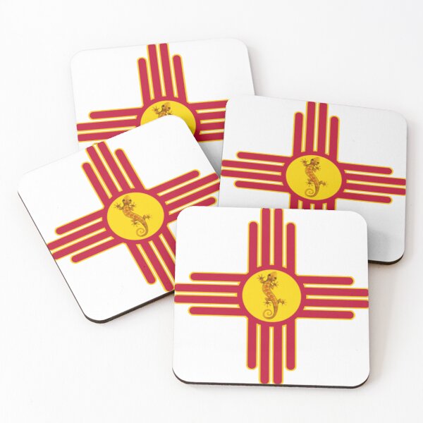 Item preview, Gecko New Mexico Flag Zia Symbol Lizard Nature Southwest Sun designed and sold by sadedream.
