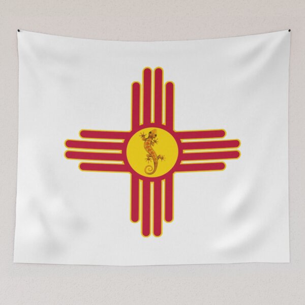 Item preview, Gecko New Mexico Flag Zia Symbol Lizard Nature Southwest Sun designed and sold by sadedream.