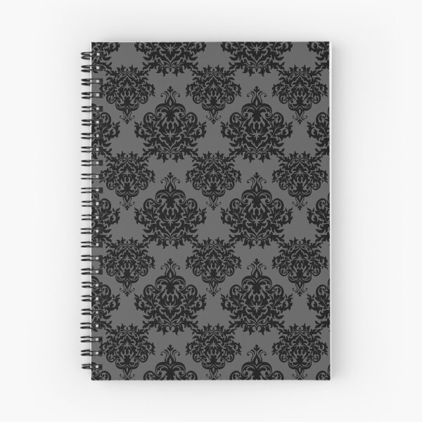 Aperçu de l'œuvre Petit Damassé Gris Foncé 3 créée et vendue par Pixels2Patterns.