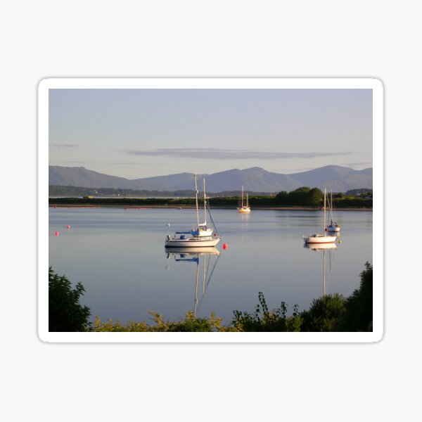 "Still Reflections on Loch Etive (Connel)" Sticker for Sale by lezvee Redbubble