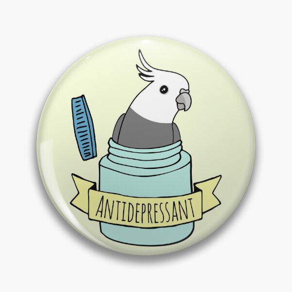 Item preview, Antidepressant Grey Cockatiel designed and sold by FandomizedRose.
