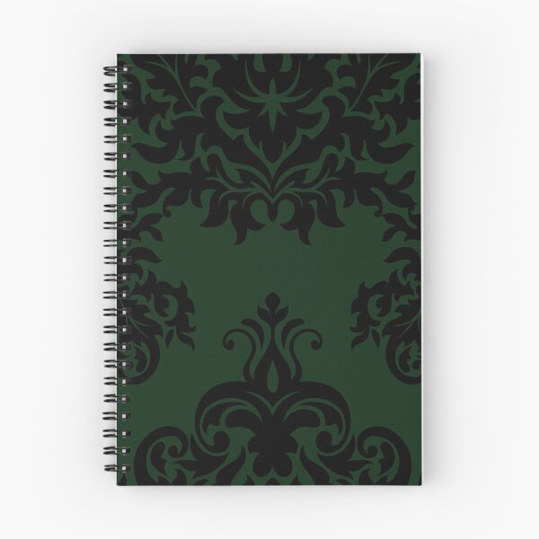 Item preview, Large Deep Green Damask 3 designed and sold by Pixels2Patterns.