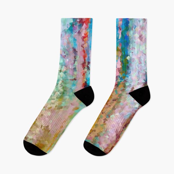 Item preview, Dreamy multicoloured  cubist abstract designed and sold by stevepaint.