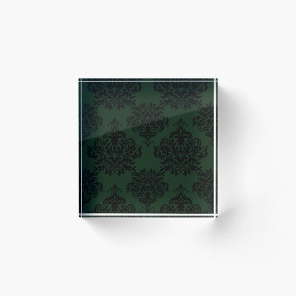 Item preview, Medium Deep Green Damask 3 designed and sold by Pixels2Patterns.