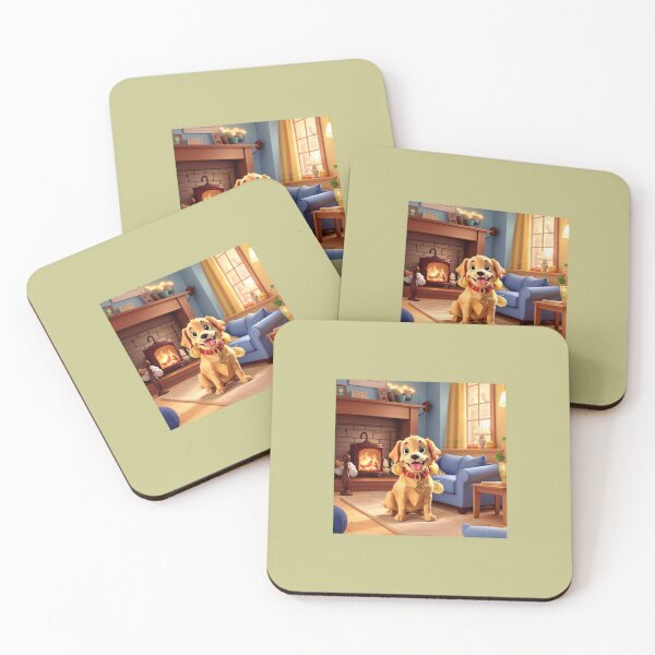 Item preview, Lively Puppy in Cozy Parlor designed and sold by Chukszy1.