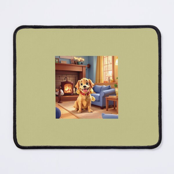 Item preview, Lively Puppy in Cozy Parlor designed and sold by Chukszy1.