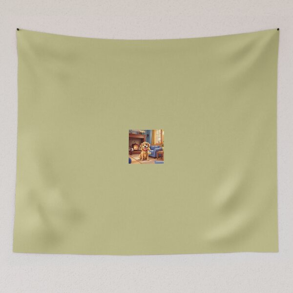 Item preview, Lively Puppy in Cozy Parlor designed and sold by Chukszy1.