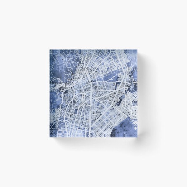 Item preview, Cali Colombia City Map designed and sold by ArtPrints.