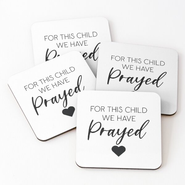Item preview, Minimal Minimalist For This Child We Have Prayed designed and sold by PreciouslyMade8.