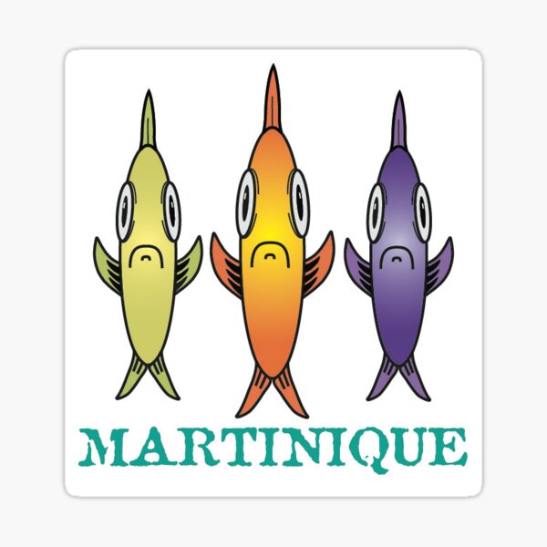 Aperçu de l'œuvre Martinique 3-Poissons créée et vendue par NPStudio.