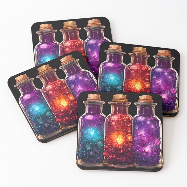 Item preview, Magical Crystal Witch Spell Potions Bottle Gems  designed and sold by FoxTreeDesign.